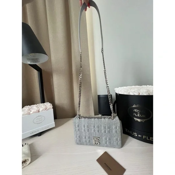 Burberry Small Gray Lola Bag - Picture 3 of 16